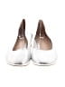 Silent D 100% Leather Metallic Silver Flats Size 8 1/2 - photo 2