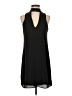 Guess 100% Polyester Solid Black Casual Dress Size XS - photo 1