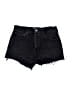 AGOLDE 100% Cotton Hearts Black Denim Shorts Size 25 waist - photo 1