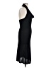 Ichi 100% Polyester Solid Black Cocktail Dress Size L - photo 4