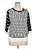 Worthington Houndstooth White Pullover Sweater Size 1X - photo 1