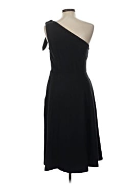 blue dress for baby girl One Shoulder Midi Dress With Bow Accent In Black main image 1