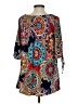 Lildy Paisley Blue Casual Dress Size S - photo 2