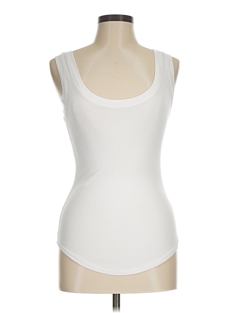 Pre-owned Lamade Tank Top White Strapless Neckline Tops