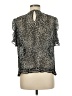 Max Studio 100% Polyester Black Short Sleeve Blouse Size M - photo 2