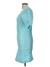Samsoe Samsoe 100% Cotton Teal Cocktail Dress Size L - photo 5