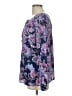 Talbots 100% Cotton Paisley Purple Long Sleeve Blouse Size L - photo 5