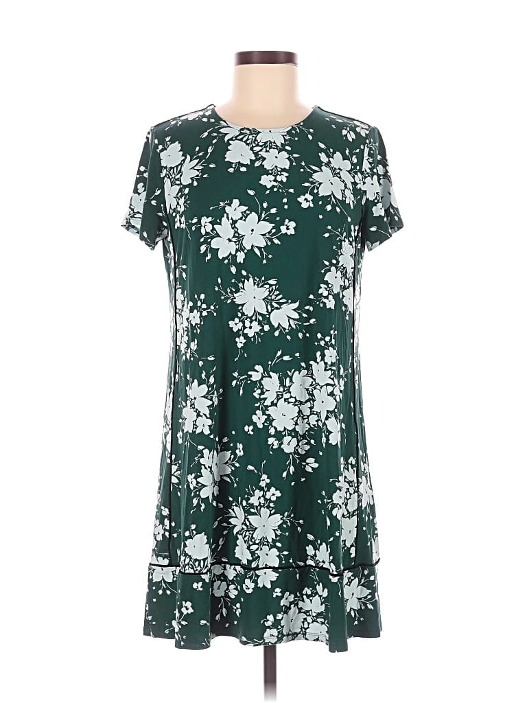 Pre-owned Jjill Casual Dress In Green