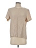 Studio C Tan Short Sleeve Blouse Size S - photo 1