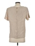 Studio C Tan Short Sleeve Blouse Size S - photo 2