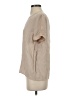 Studio C Tan Short Sleeve Blouse Size S - photo 5