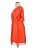 Gianni Bini 100% Polyester Solid Orange Casual Dress Size L - photo 5