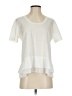 J.Crew 100% Polyester Ivory Short Sleeve T-Shirt Size XS - photo 1