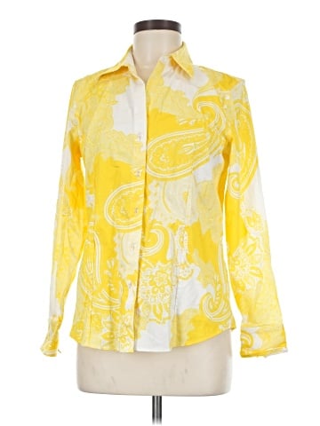 PaperWhite Long Sleeve Blouse (view 1)