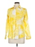 PaperWhite Paisley Yellow Long Sleeve Blouse Size 8 - photo 1