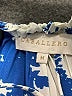 Caballero Print Blue Short Sleeve Blouse Size M - photo 6