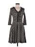 Emmelee Stripes Black Casual Dress Size M - photo 1