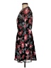 Ann Taylor LOFT 100% Polyester Floral Black Casual Dress Size 8 - photo 5