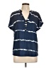 Assorted Brands Blue Short Sleeve Blouse Size 8 - 10 - photo 1