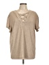 Assorted Brands Tan Short Sleeve Top Size 8 - 10 - photo 1