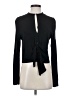 Zara 100% Viscose Black Long Sleeve Top Size S - photo 1