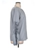 Adiva 100% Polyester Gray Long Sleeve Blouse Size L - photo 4