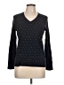 Tommy Hilfiger 100% Cotton Polka Dots Black Pullover Sweater Size L - photo 1