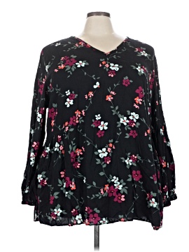 Woman Within 3/4 Sleeve Blouse