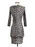 Topshop Animal Print Gray Cocktail Dress Size 4 - photo 2