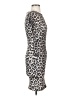 Topshop Animal Print Gray Cocktail Dress Size 4 - photo 4
