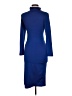 Unbranded Solid Blue Cocktail Dress Size M - photo 2