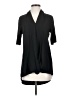 H By Halston 100% Polyester Black Short Sleeve Blouse Size XS - photo 1