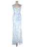 Jovani 100% Polyester Blue Cocktail Dress Size 14 - photo 1