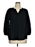 Old Navy Black 3/4 Sleeve Blouse Size 1X - photo 1