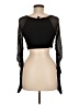 Shein Black 3/4 Sleeve Top Size 6 - photo 2