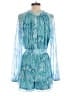 Venus 100% Polyester Tie-dye Teal Romper Size S - photo 2