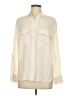 Love Tree 100% Rayon Color Block Ivory Long Sleeve Button-Down Shirt Size L - photo 1