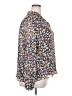 Ann Taylor Floral Multi Color Purple Long Sleeve Blouse Size XXL - photo 4