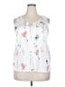 Ekouaer Floral White Tank Top Size 2XL - photo 1