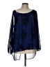 Torrid 100% Polyester Blue Long Sleeve Blouse Size Lg Plus (0) - photo 1