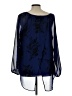 Torrid 100% Polyester Blue Long Sleeve Blouse Size Lg Plus (0) - photo 2