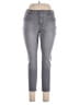 d.jeans Solid Gray Jeans Size 14 - photo 1