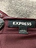 Express Solid Burgundy Jumpsuit Size L - photo 4