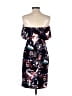 Bebe Print Blue Cocktail Dress Size 4 - photo 2