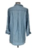 Aqua 100% Tencel Polka Dots Blue 3/4 Sleeve Button-Down Shirt Size S - photo 2