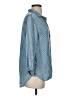 Aqua 100% Tencel Polka Dots Blue 3/4 Sleeve Button-Down Shirt Size S - photo 4