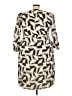 Reistor Print Gray Casual Dress Size 3XL - photo 2