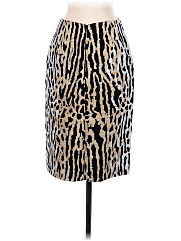 Valentino Beige Animal Skin Jacquard Knee Length  (view 2)