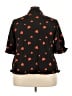 Unbranded 100% Polyester Hearts Black 3/4 Sleeve Blouse Size 3X - photo 2