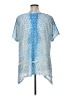 Gloria Vanderbilt 100% Polyester Blue Short Sleeve Blouse Size 1X - photo 2